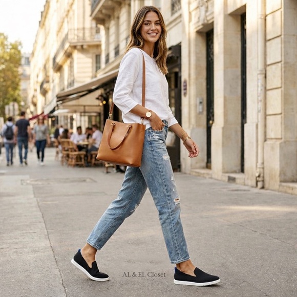 Franco Sarto Women’s Black Mesh Slip-On Sneakers Size 11M Lightweight NWB - Picture 2 of 12